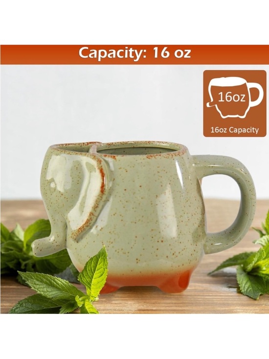 Other - Elephant Tea Ceramic Mug - 16oz (NEW)